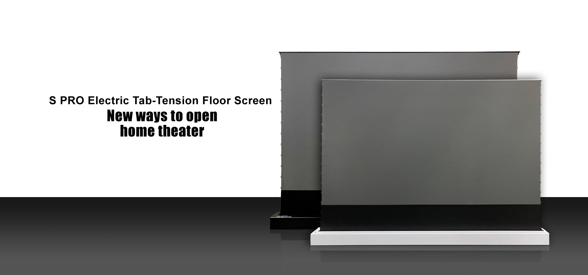 VIVIDSTORM S PRO Motorised Floor Rising ALR/CLR UST Laser Projector Screen  - VIVIDSTORM CANADA